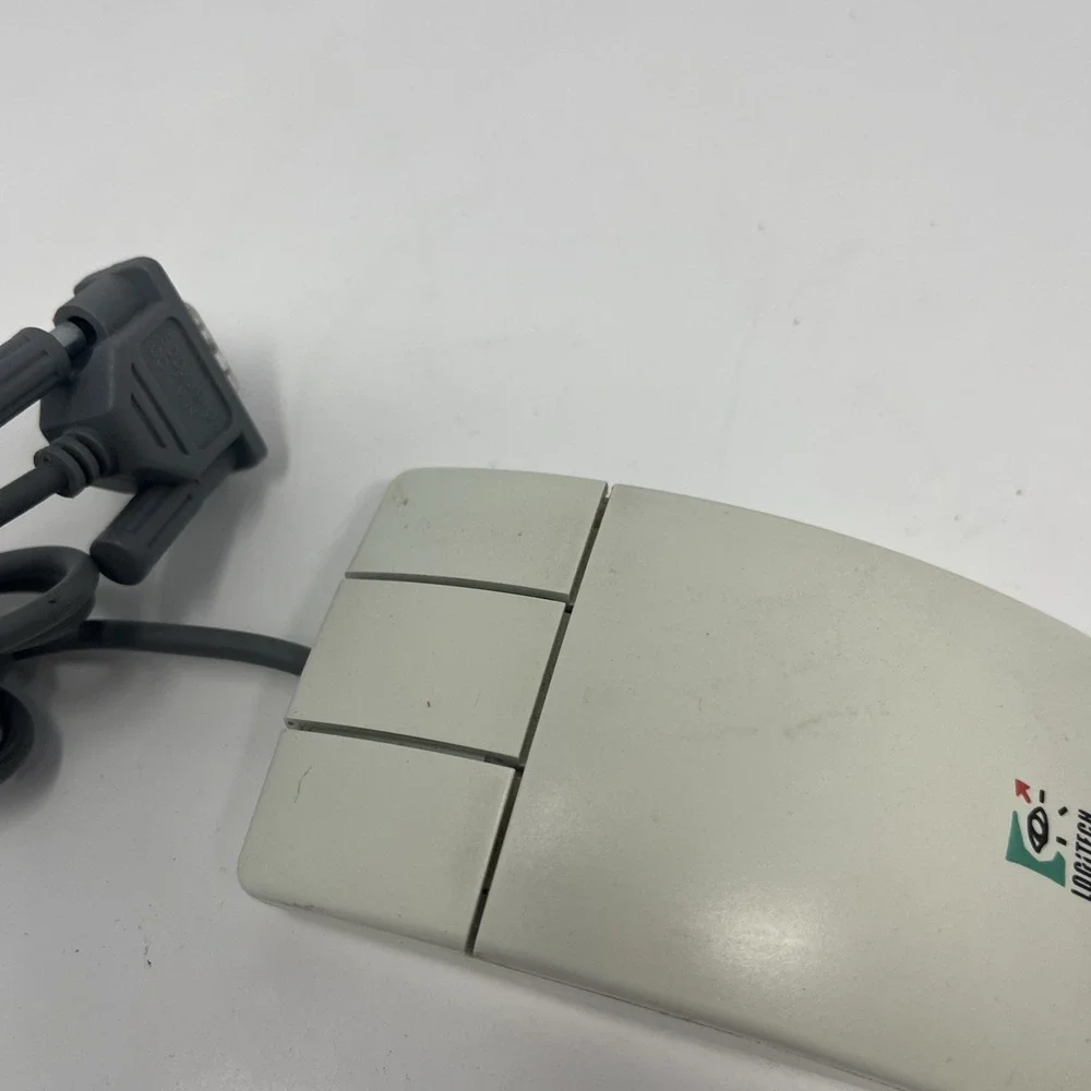 Logitech M-MD15L Ball Type Corded Computer Mouse w/ Serial Connector 3-Button‎